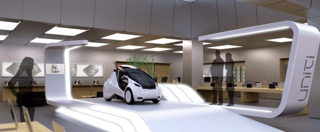 Elbilen Uniti kommer "tidigast tredje kvartalet 2019" och ska säljas via nätet och i elektronikbutiker.