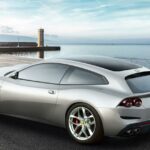 Den fyrsitsiga GTC4Lusso T, som visats tidigare i höst, är första steget till att öka målgruppen hos Ferrari. FOTO: Ferrari