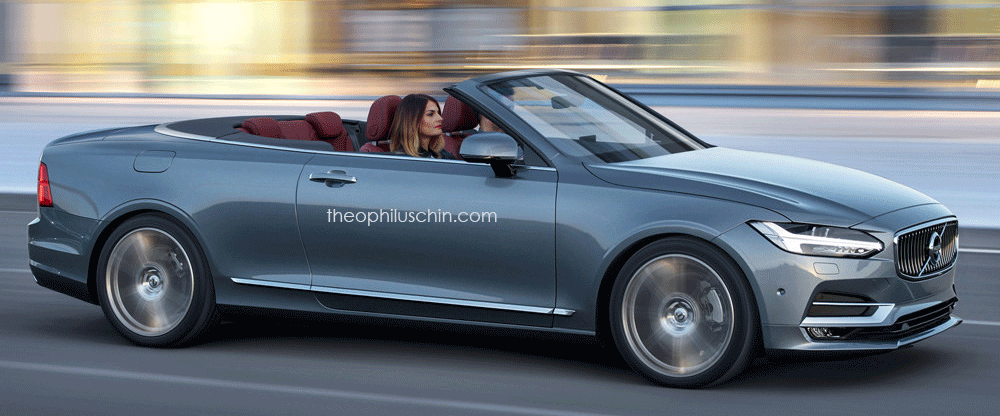 Volvo S90 som cabriolet – eller "cabbe" som det heter i Göteborg.