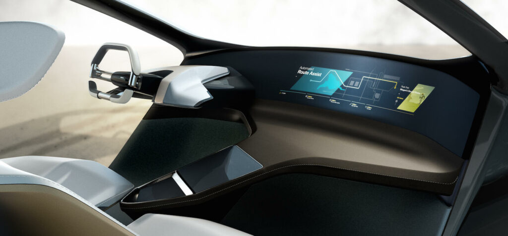 interiören av en framtida bil (AI text)