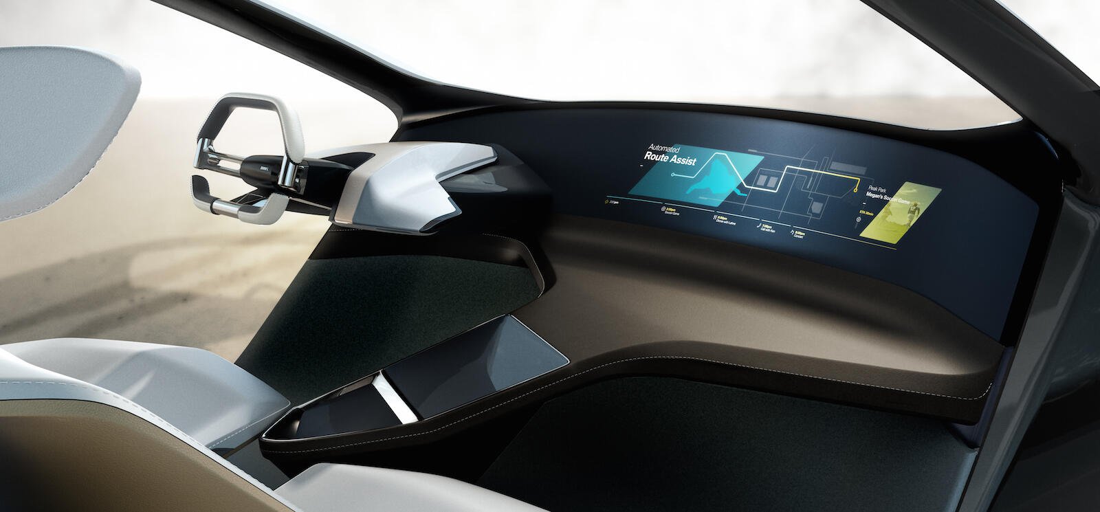 interiören av en framtida bil (AI text)