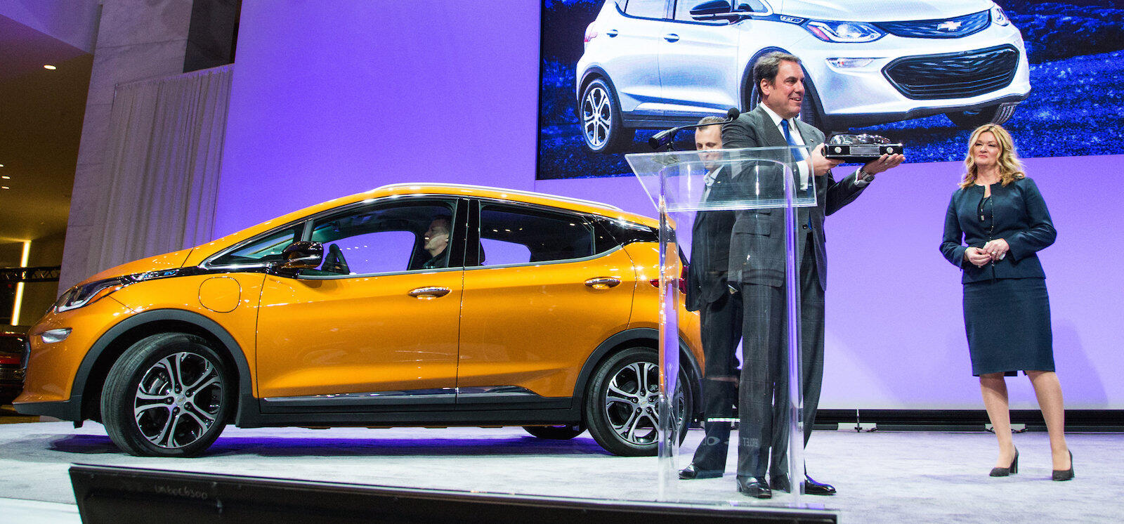 Chevrolet Bolt på New York Auto Show (AI text)