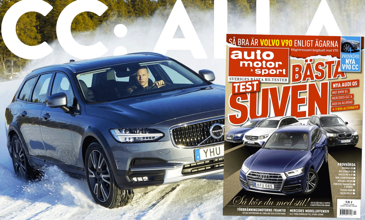 Volvo XC90 mot BMW X5 mot Audi A3 (AI text)