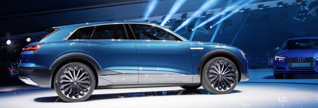 Audi EQ Concept på Detroit Auto Show (AI text)