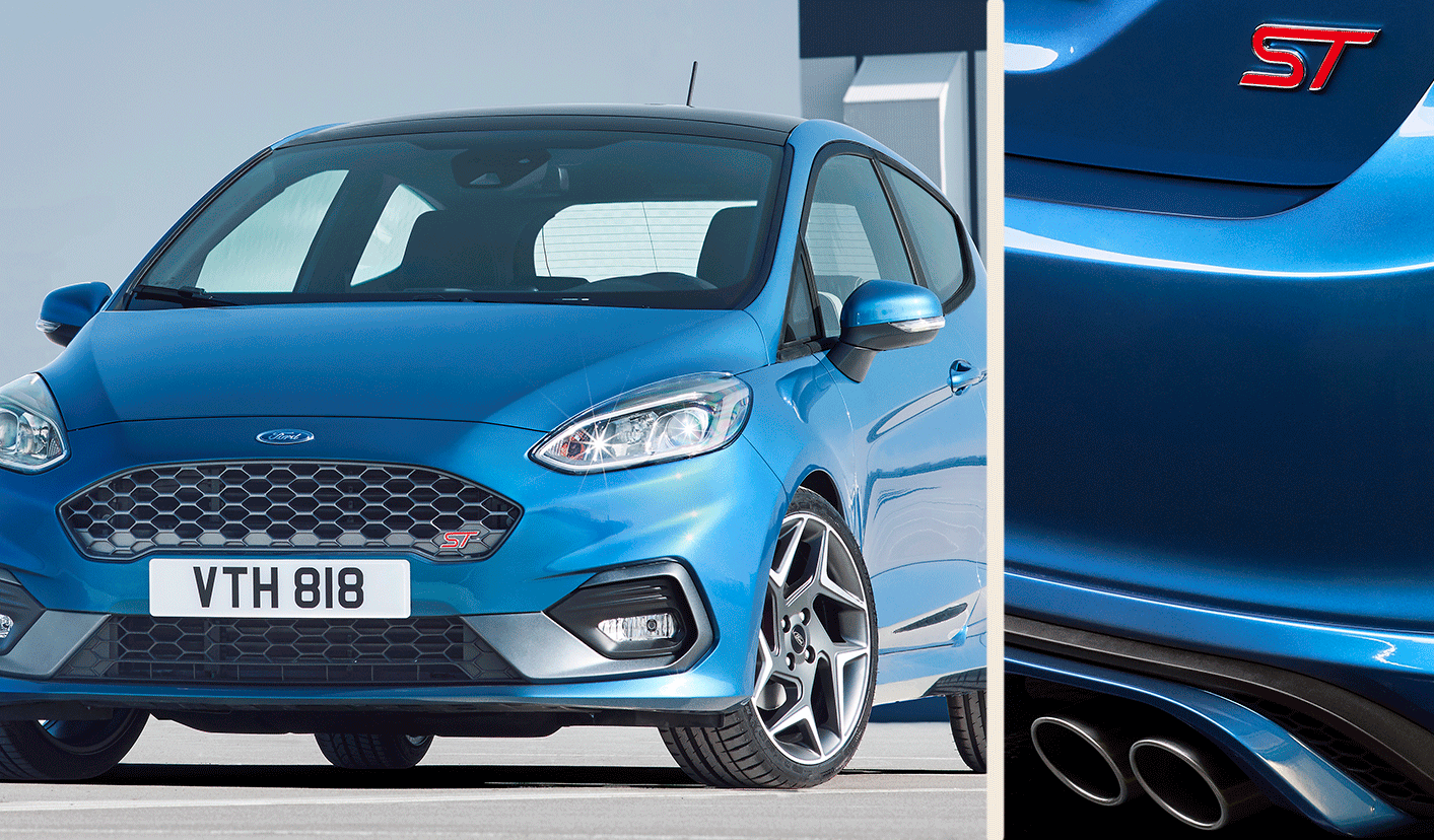 Ford Fiesta ST är en ny bil för året 2019. (AI text)