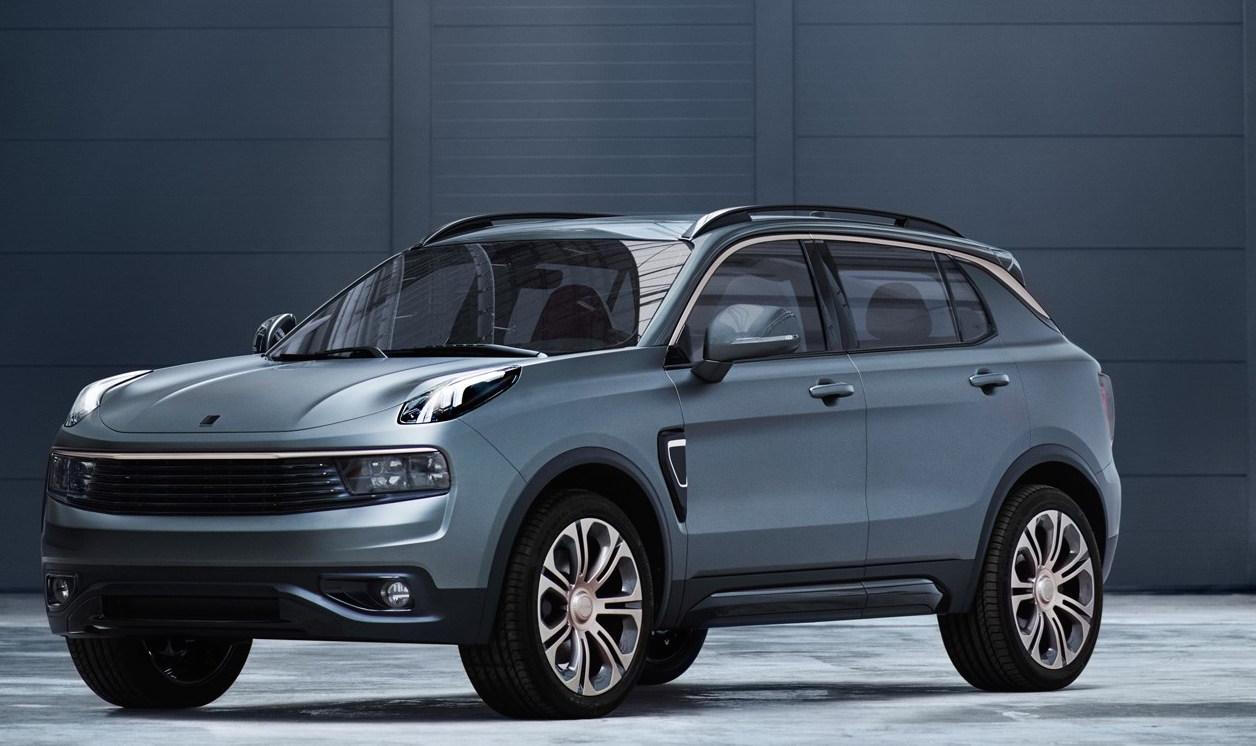 En ny SUV visas i en garages. (AI text)