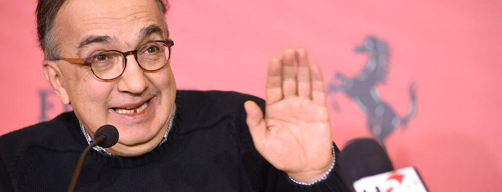”Turbomatning av V12:or? Aldrig i livet!” Sergio Marchionne pratar klarspråk. Foto: Pier Marco Tacca/Getty Images.