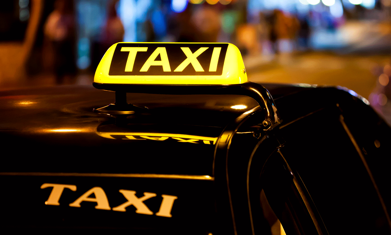 En taxi på natten (AI text)