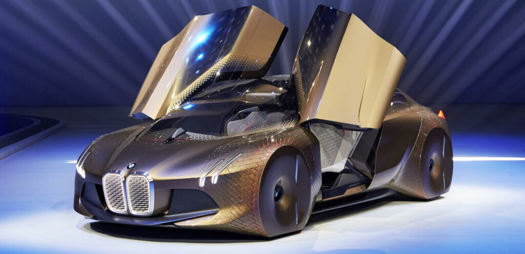 BMW-konceptbil på Detroit bilmesse (AI text)