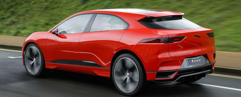 Jaguar I-Pace blir en suvmodell med räckvidd ”över 50 mil” och 400 hk. Visas i höst.