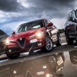 Vi testar XC60 och två av de nominerade konkurrenterna – Alfa Romeo Stelvio och Audi Q5. Läs vilken som vann i auto motor & sport nr 14. Bild: Peter Gunnars