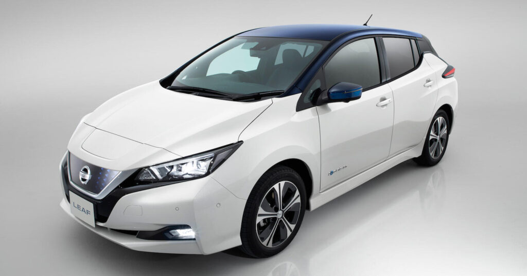 Nissan Leaf är en ny elektrisk bil. (AI text)