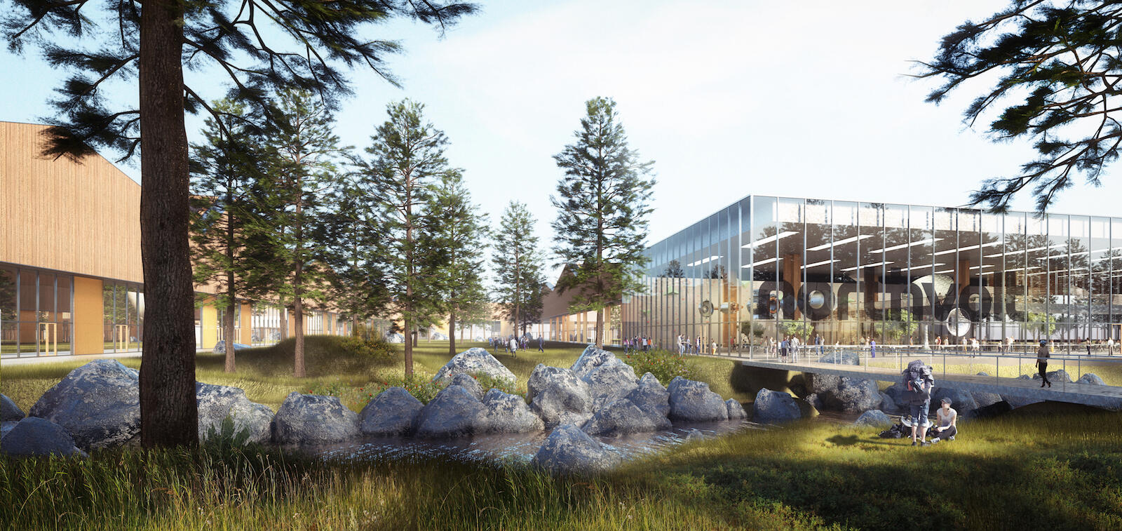 En illustration av det nya San Diego stadshuset. (AI text)