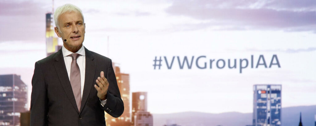 Chefen för Volkswagengruppen vill inte se Tesla som någon allvarlig konkurrent.