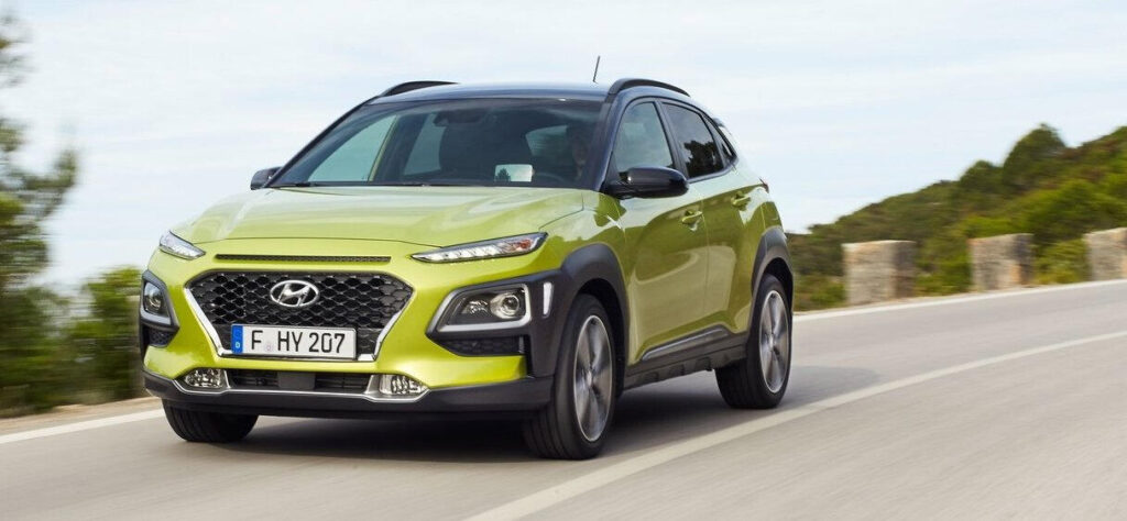 Hyundai Kona är en kompaktsuv som snart kommer i eldrivet utförande.