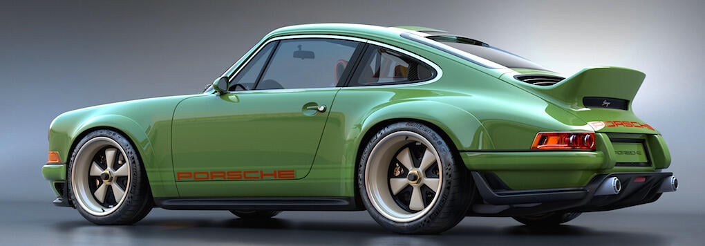 Blandningen av detaljer från olika årsmodeller är speciellt för Singer. Retro och modernt, på samma gång.