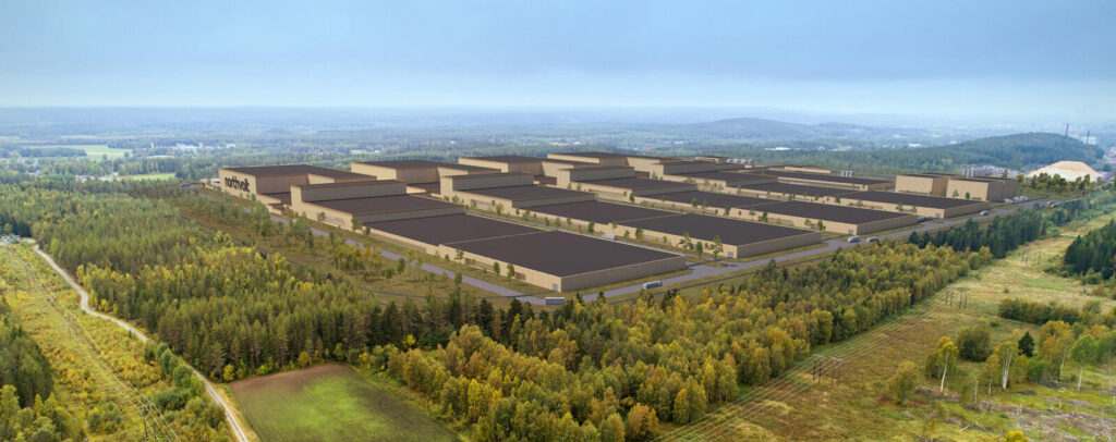 En avbildning av ett stort industriområde (AI text)