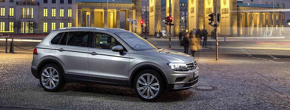 Tiguan slår sig in på tio-i-topp i Europa och blir Volkswagens tredje modell på listan.