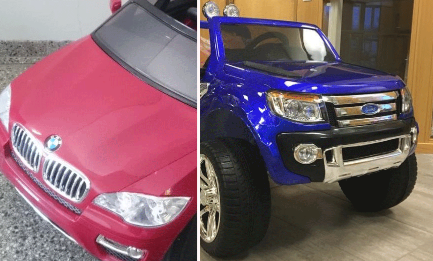 leksaksbil och leksakstruck (AI text)