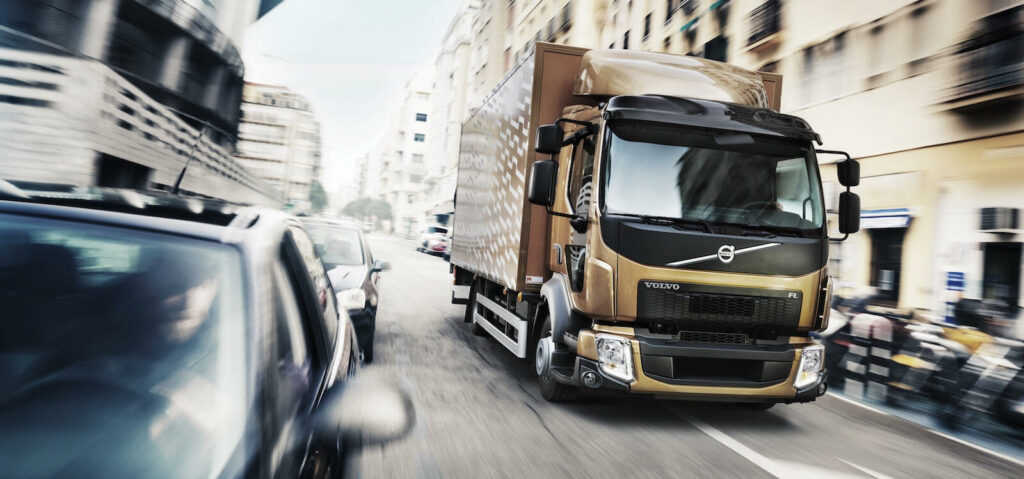 Bilden visar inte Volvos nya eldrivna lastbil.