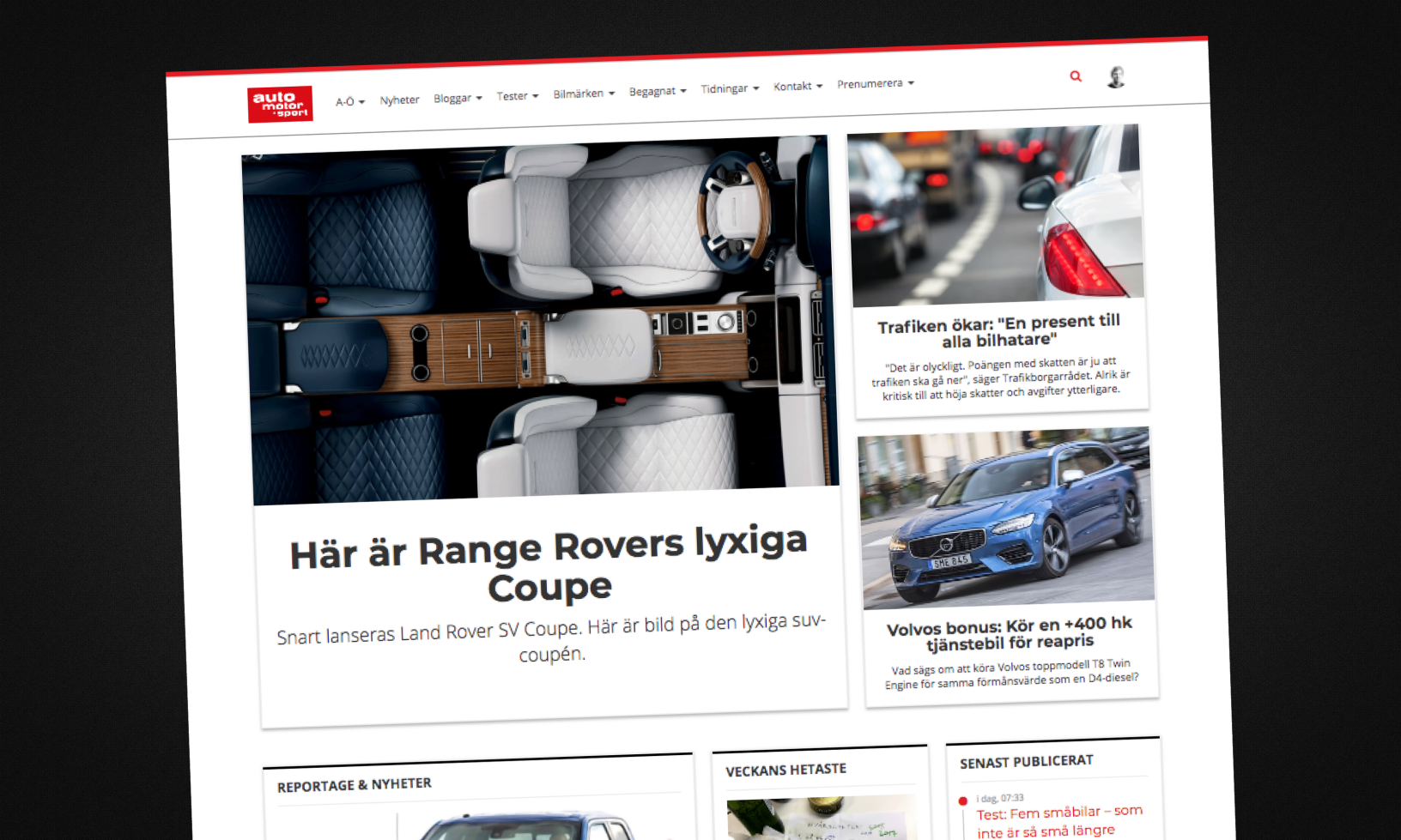En bil i bakgrunden (AI text)