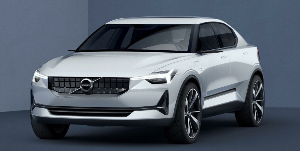 Volvo XC90-konceptbilen i studion (AI text)