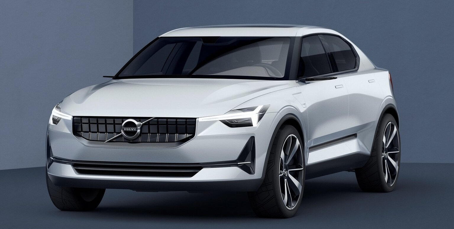 Volvo XC90-konceptbilen i studion (AI text)