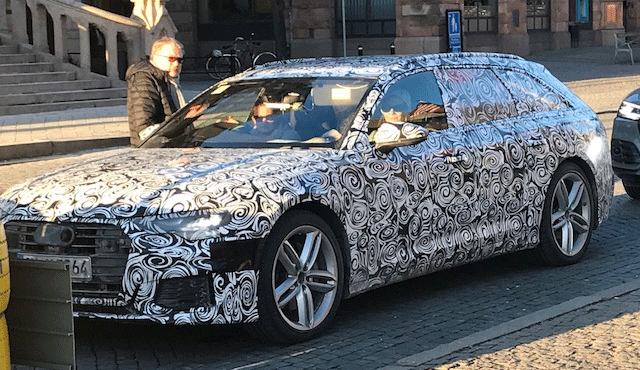 Audi S6 upptäcks i staden (AI text)