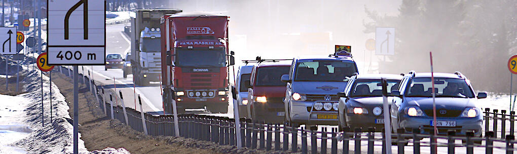 Påskvädret kan bli besvärligt med nattfrost, hala vägar och mycket trafik. Foto: Bigstock.