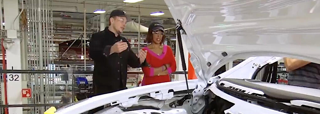 När CBS besökte fabriken i Fremont var man uppe i en takt på 2.071 Model 3.