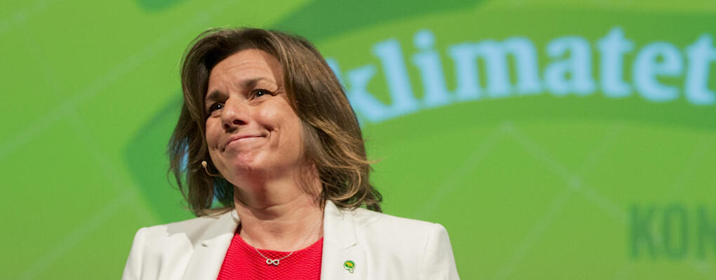 Miljöpartiets språkrör Isabella Lövin. Foto: Fredrik Hjerling.