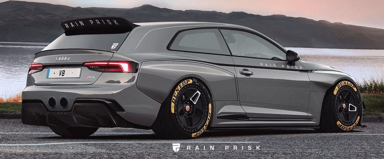 Audi RS5 som Shooting brake. Illustration: Rain Prisk