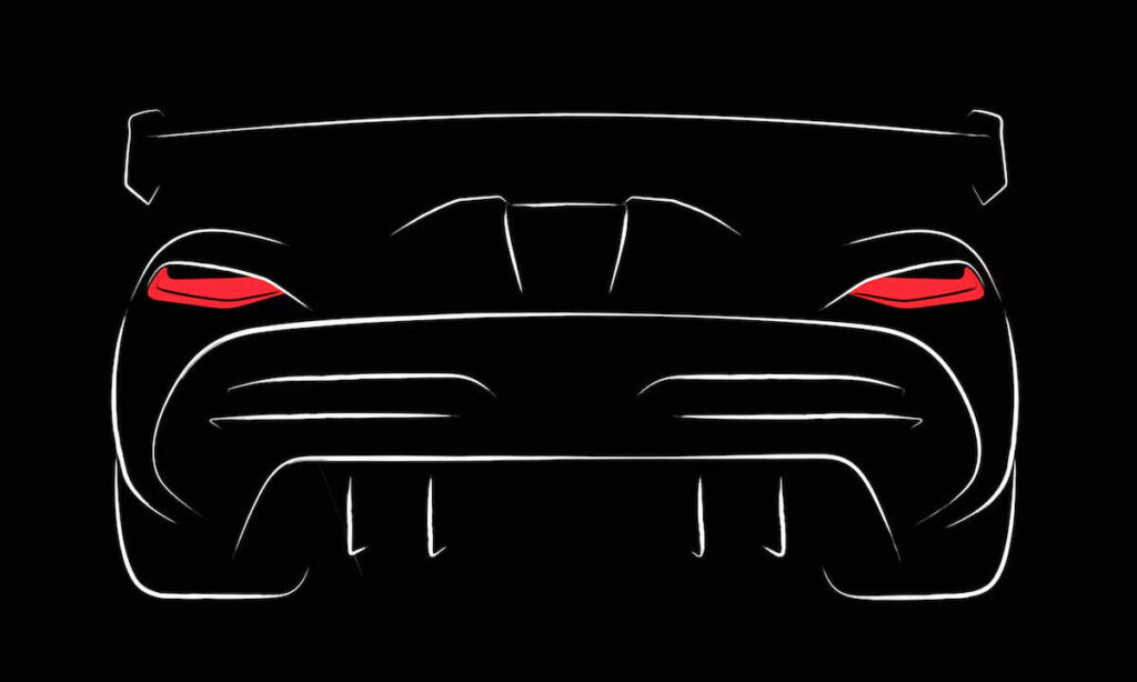 en bil med en röd lamp på bakändan (AI text)