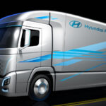 Hyundais bränslecellsdrivna lastbil får en enkel och ren design som också är aerodynamiskt effektiv, enligt Hyundai.