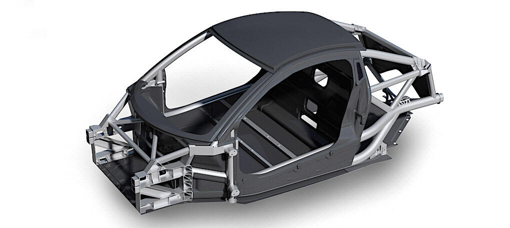 Återvunnen kolfiber och aluminiumprofiler är en del av vägen mot väsentligt lägre fordonsvikt.