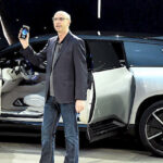 Nick Sampson meddelar att han lämnar Faraday Future. Foto: Ethan Miller/Getty Images.