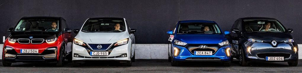 Vi for iväg på långfärd med elbilarna och en del av testförarna kom hem väldigt sent den natten...