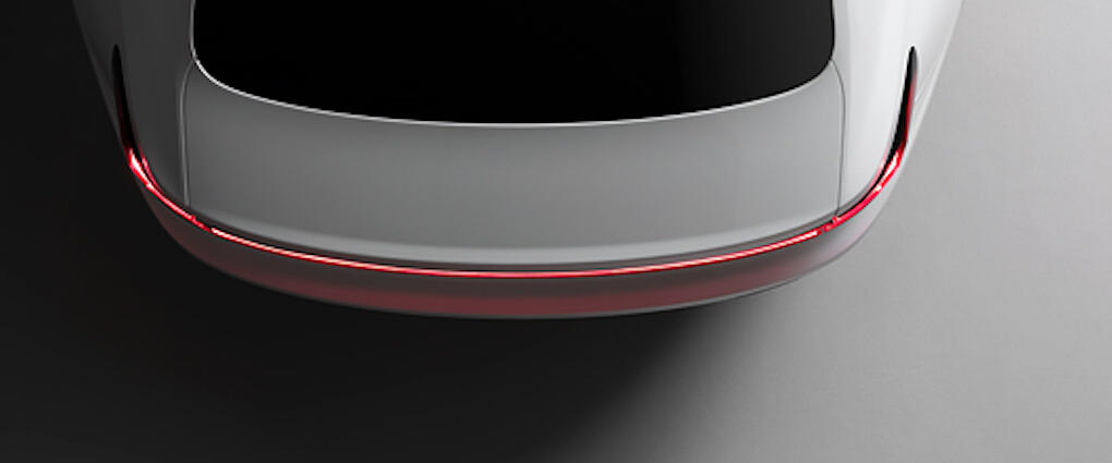 Det här är den första, officiella bilden på elbilen Polestar 2. Skulle kunna vara en suvcoupé, crossover, eller hur?