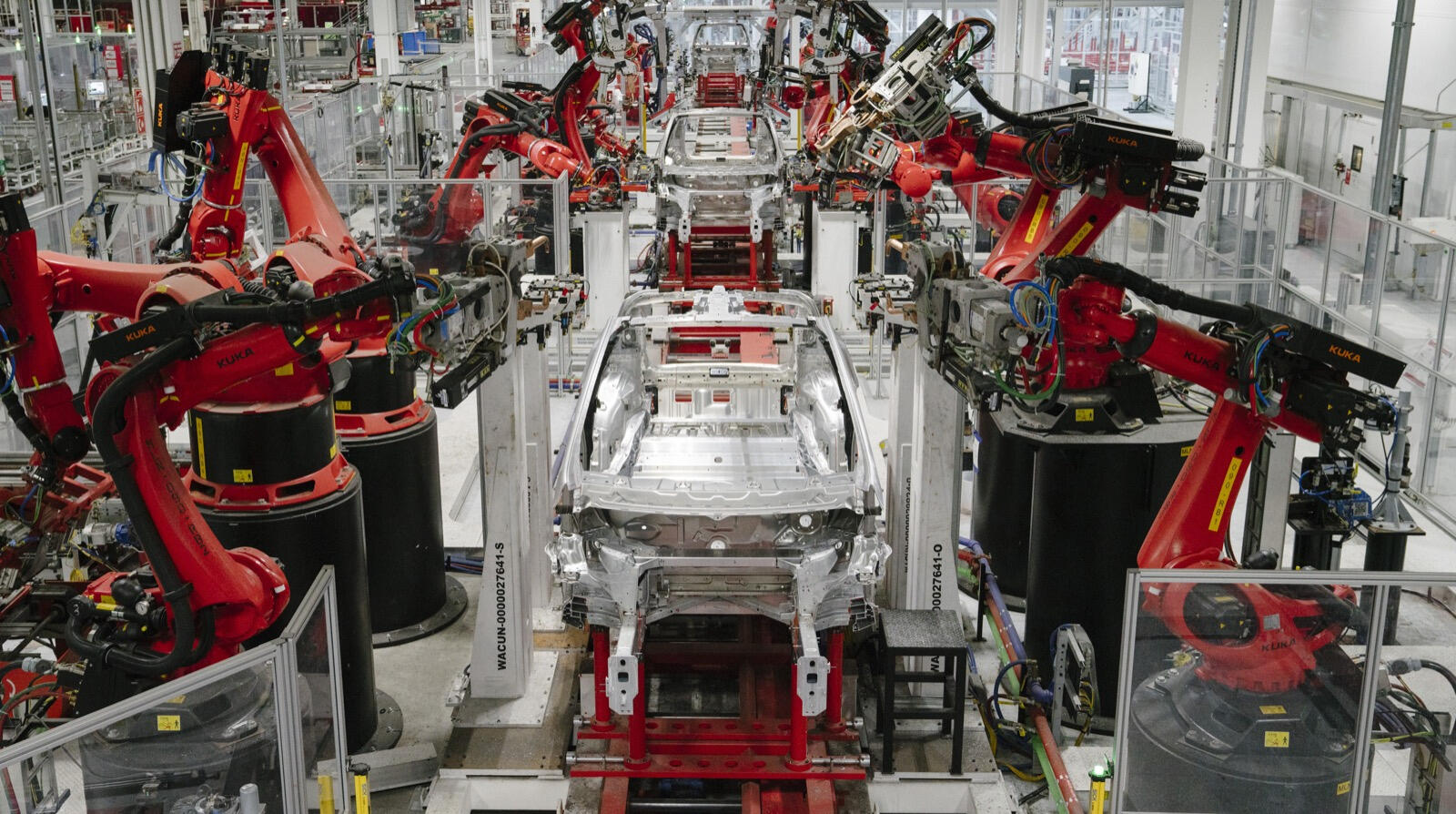 Tesla-fabriken i Kalifornien (AI text)