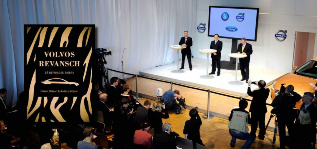 Presskonferens inför Geelys Volvoköp för nio år sedan. Boken "Volvos revansch – så befriades tigern" beskriver spelet bakom kulisserna.