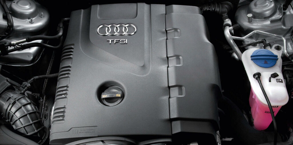 Audi A4:s motorrum (AI text)