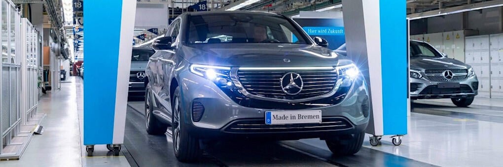 Mercedes EQC tillverkas i Bremen, tillsammans med flera andra modeller.