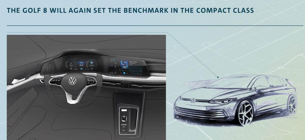 Exteriört blir det ett försiktigt kliv, men inredningen i Golf 8 blir radikalt annorlunda.