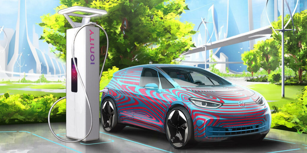Vid sidan av laddnätverket Ionity bygger Volkswagens tusentals elbilsladdare för de kommande modellerna.
