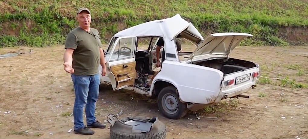 Vlad är lite galen och inte rädd för att testa udda grejer. Skadorna säger en del om krafterna i däckexplosionerna.