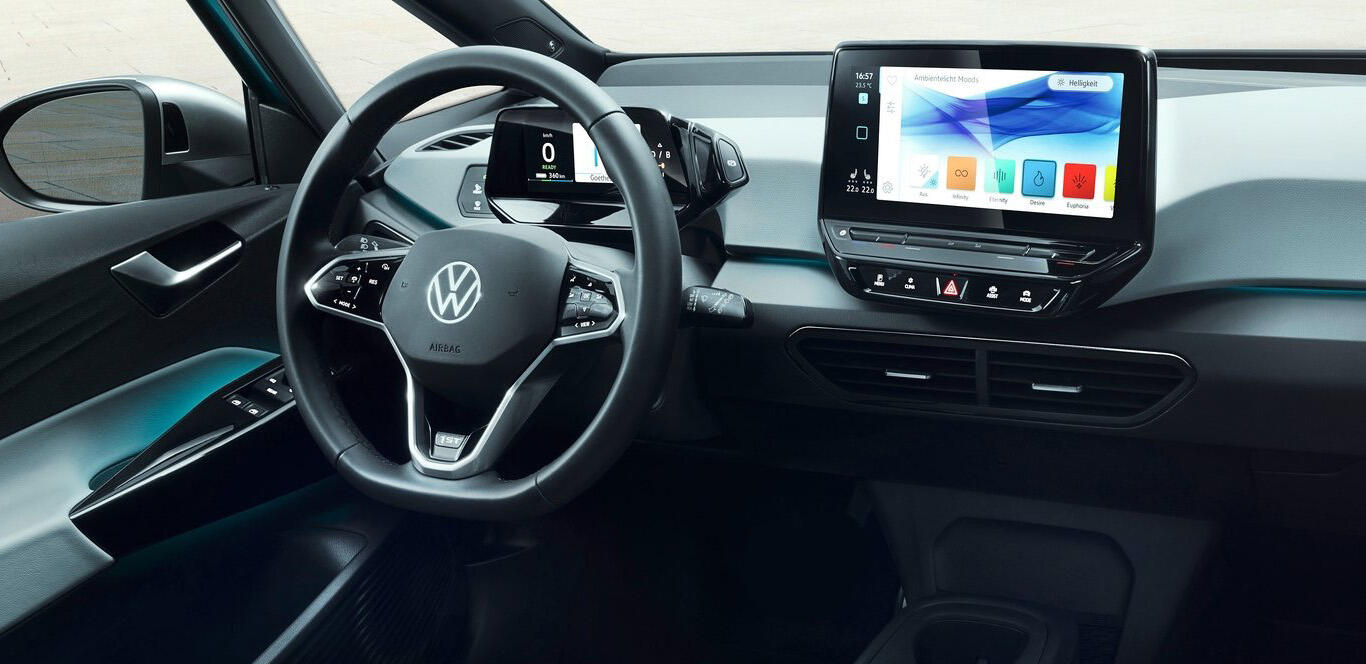 Inredningen i en Volkswagen ID.4 (AI text)