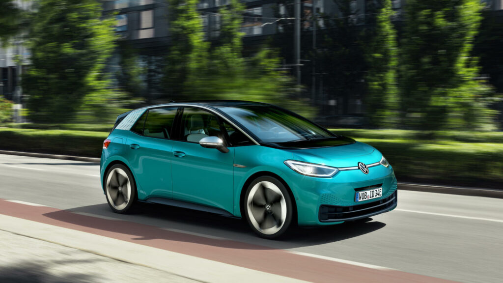 Volkswagen ID 3 byggs till skillnad från e-Golf på en dedikerad elbilsplattform kallad MEB. Foto: Volkswagen.