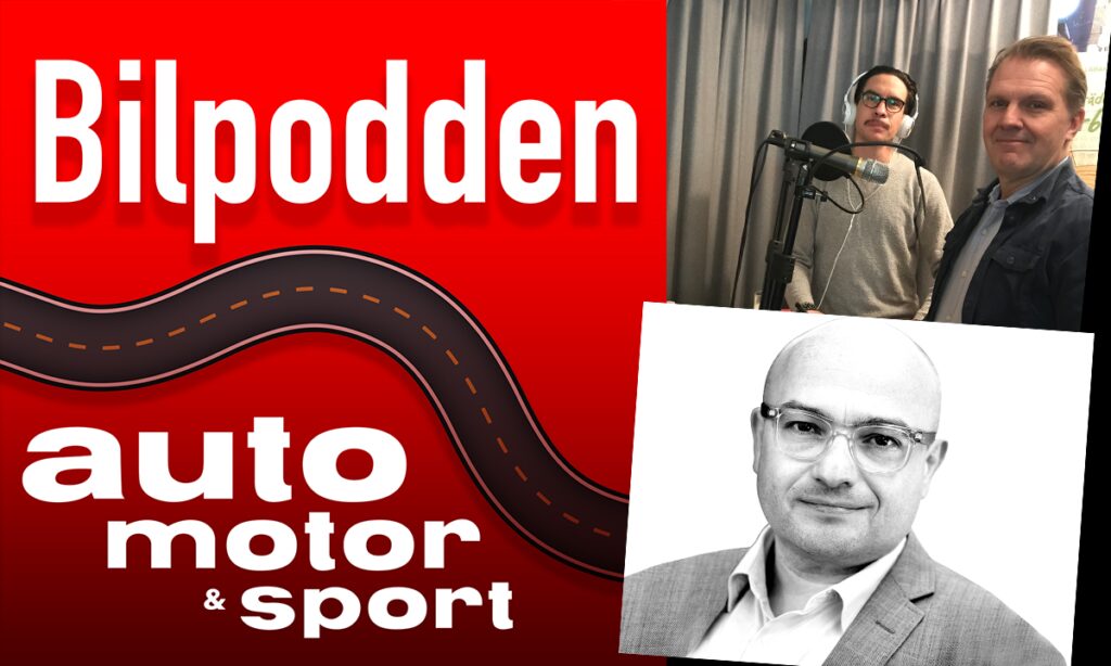 En man och en kvinna diskuterar om bilar. (AI text)