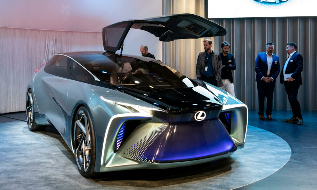 Lexus F-konceptbil på Shanghais bilsalong (AI text)