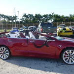 Olyckan kapade av taket på Jeremy Banners Tesla Model 3. Foto: NTSB